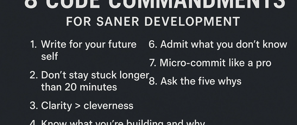 8 Code Principles for Saner Development | Clean Code Practic