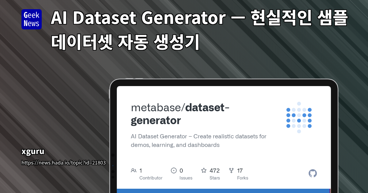 AI Dataset Generator: Create Realistic Data with OpenAI &amp; Fa
