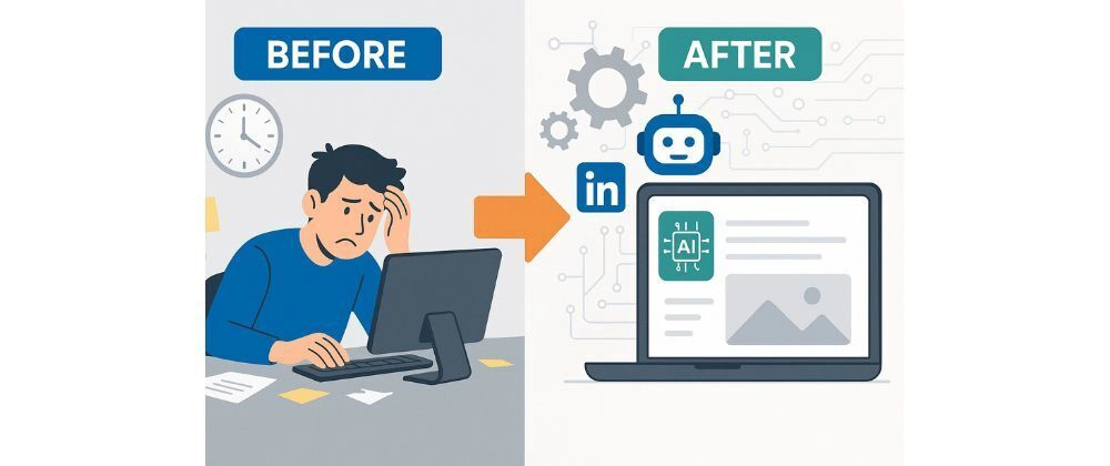 AI 기반 링크드인 콘텐츠 자동화 워크플로우 구축 가이드: 45분→2분