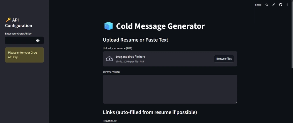 AI-Powered Cool Message Generator with Streamlit &amp; Groq API