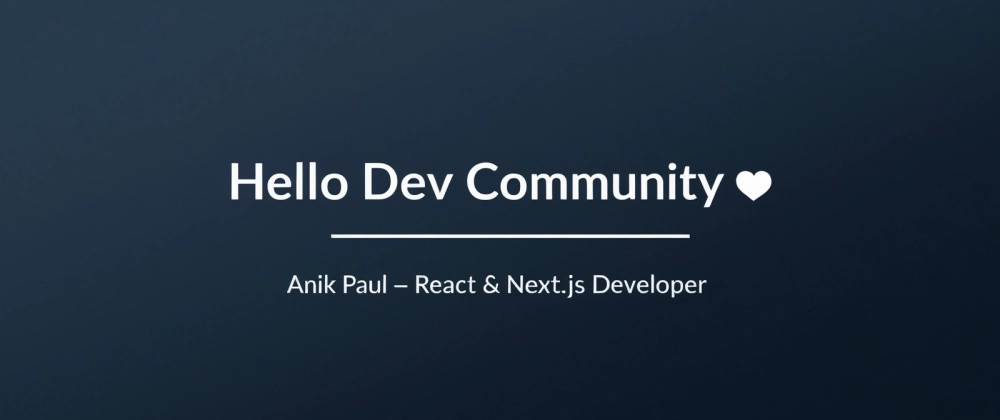 Anik Paul의 React &amp; Next.js 프론트엔드 블로그 소개