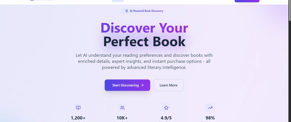 Book Aura: Smart Book Recommendation Platform Using MindsDB