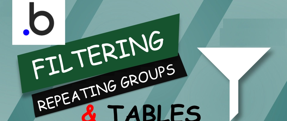 How to Add Filters to Repeating Groups or Tables in Bubble.i