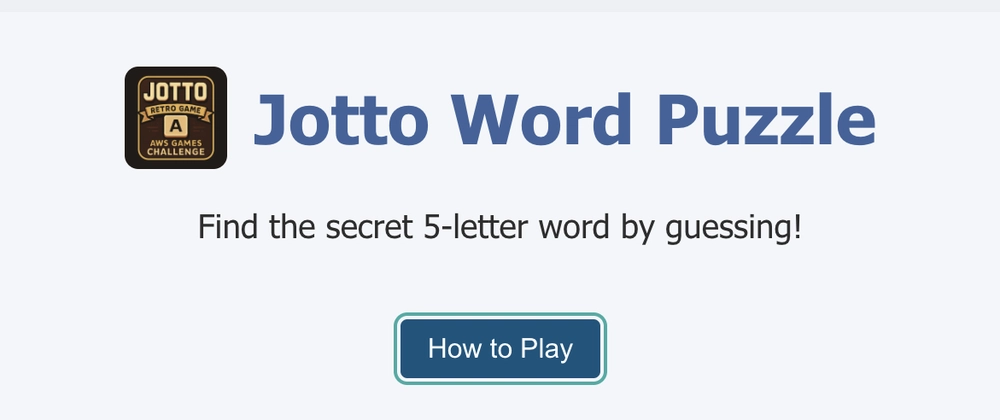 Build Jotto Word Puzzle with AWS Q Developer CLI
