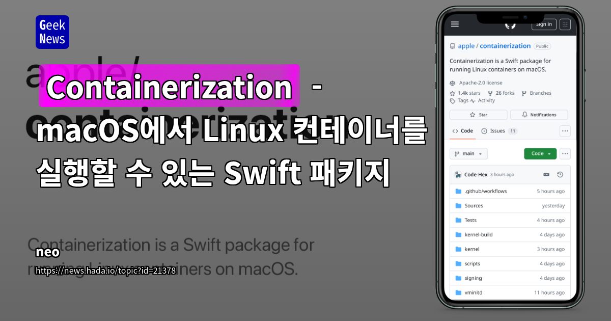 Containerization: macOS에서 Swift로 Linux 컨테이너 실행 (37 character