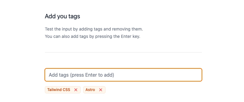 How to Create a Tag Input Field with Tailwind CSS and JavaSc