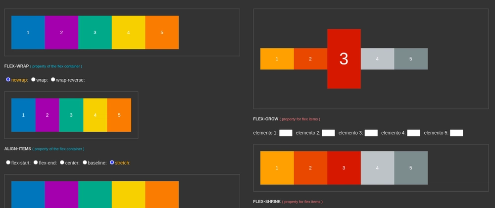 CSS Flexbox 학습: CodePen 인터랙티브 플레이그라운드