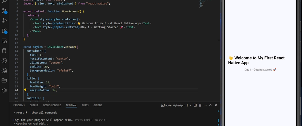 React Native Day 1: Expo, TypeScript로 시작하는 모바일 개발