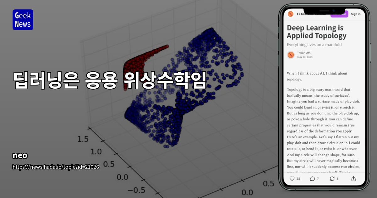 딥러닝과 위상수학: 고차원 데이터 분석의 기초