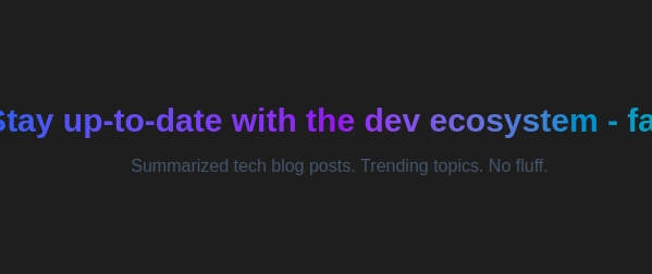 dailypush.dev: GPT 기반 개발자 블로그 검색 엔진
