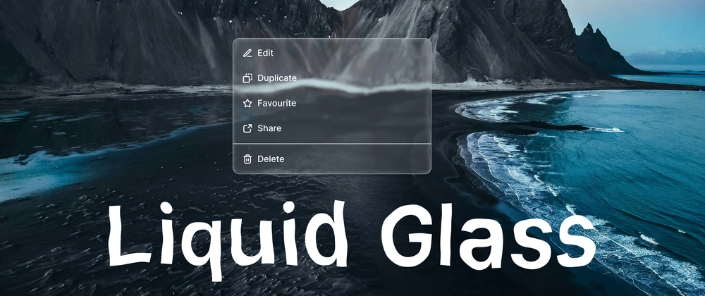 Figma의 무료 Liquid Glass 컴포넌트로 애플 스타일 유리 효과 적용