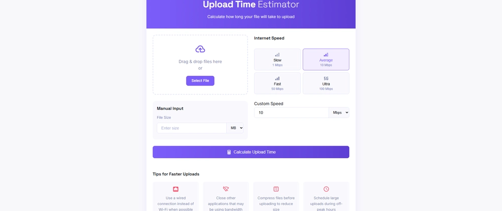File Upload Time Estimator: Enhance UX with Web Development