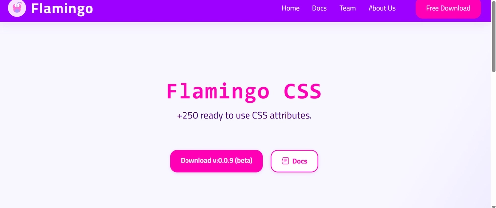 Flamingo CSS: Free Open-Source Library for Web Developers