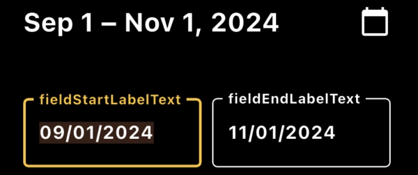 Flutter DateRangePicker: Customizing Font Size &amp; Text Style