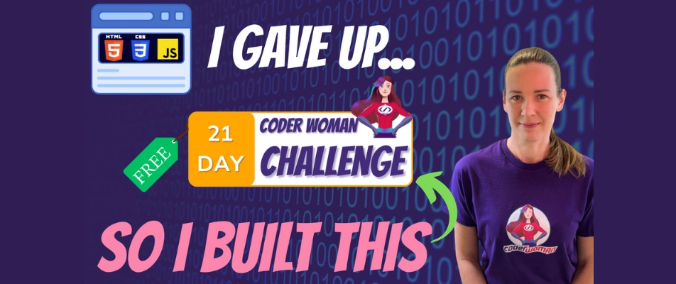 Free 21-Day Web Dev Challenge for Women Beginners