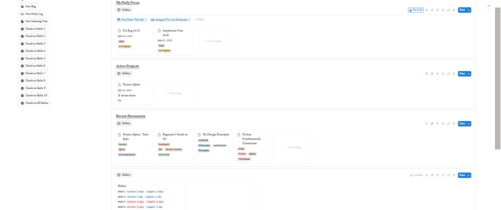 Gamified Notion Developer Hub: Productivity Tool for Develop
