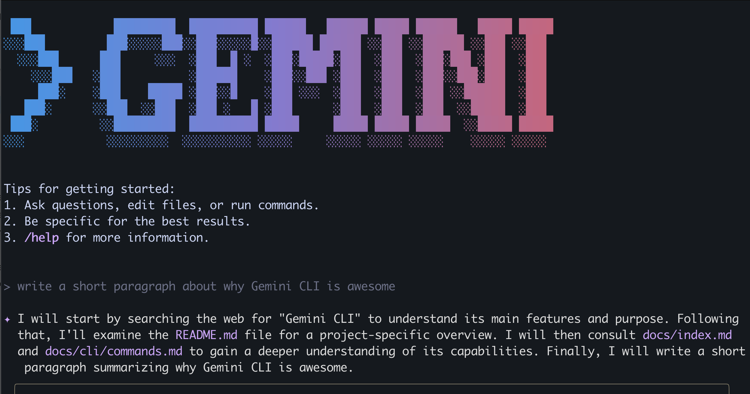 Gemini CLI: 터미널 AI 도구 설치 및 사용 후기