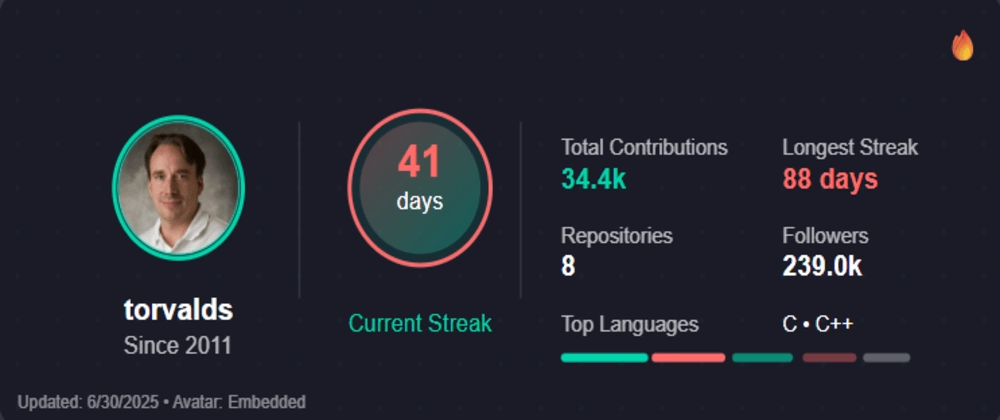 GitHub Streak 카드: 실시간 스탯스 트래커 &amp; 커스터마이징