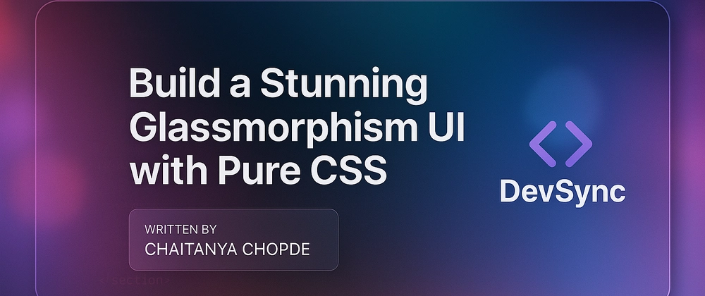 유리질감 디자인으로 멋진 대시보드 만들기 — HTML &amp; CSS만 사용!