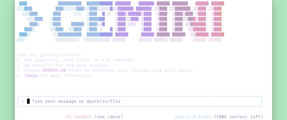 Google Gemini CLI 설치 및 사용 가이드