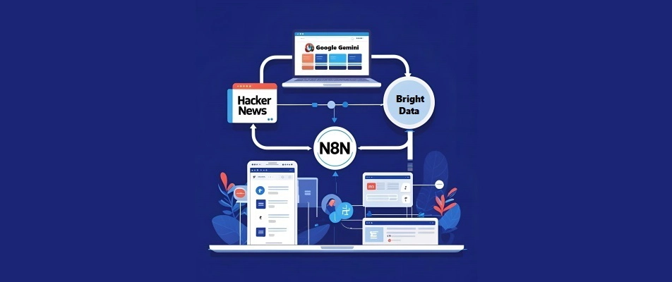 Hacker News 데이터 추출: Google Gemini, n8n, Bright Data 활용
