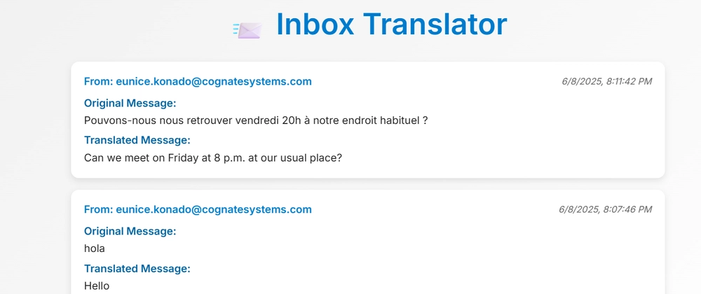 AI-Powered Inbox Translator for Automated Email Translation 