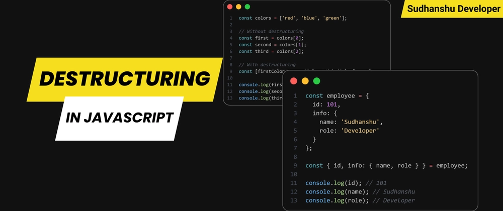 JavaScript ES6 Destructuring 사용법