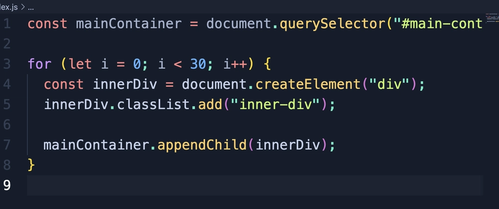 JavaScript for Loop: Simple Beauty &amp; DOM Manipulation