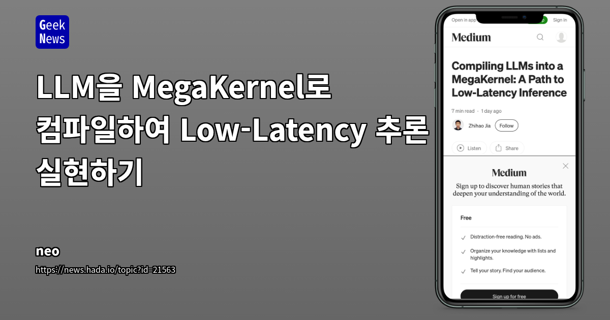 Optimize LLM Inference with MegaKernel: Low-Latency Techniqu