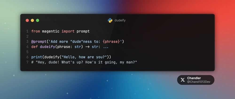 Magentic으로 LLM 활용한 간단한 Python 코드 작성 방법