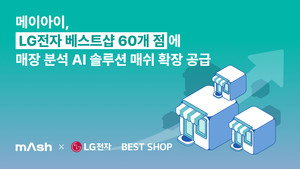 메이아이, LG전자 60개 매장에 AI 솔루션 ‘매쉬’ 확대 적용