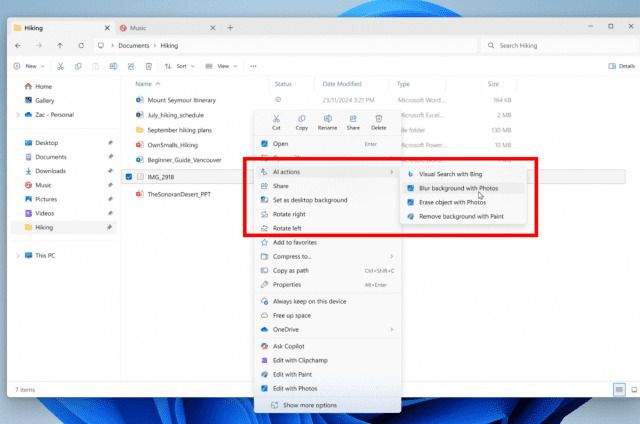 Microsoft Windows 11 AI 기능 강화: 요약·편집 기능 추가
