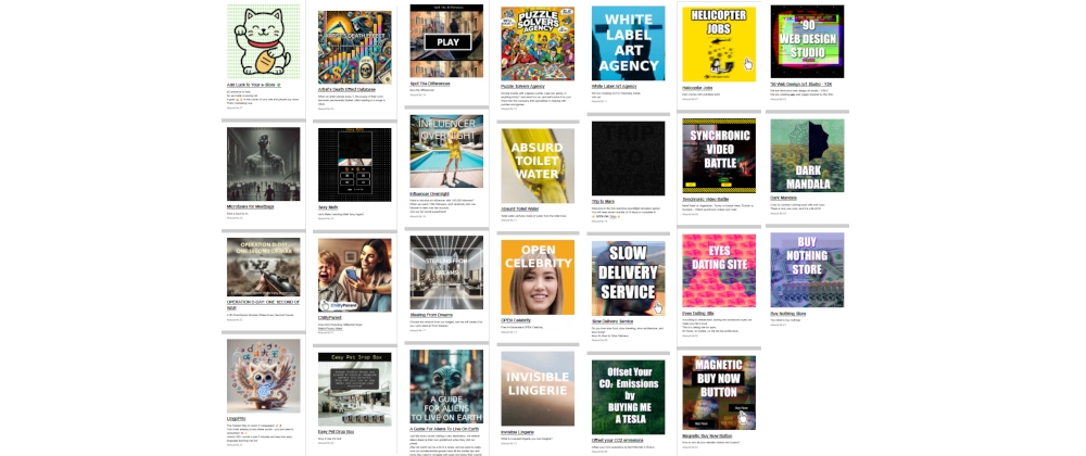 Monthly Absurd Web Projects: Creative Web Dev Examples