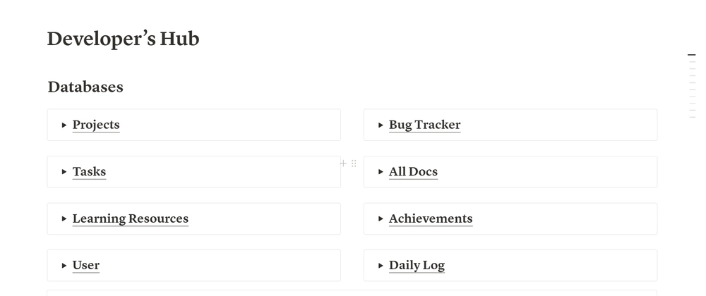 Notion Developer Hub 비전: 통합 워크스페이스로 개발자 생산성 향상