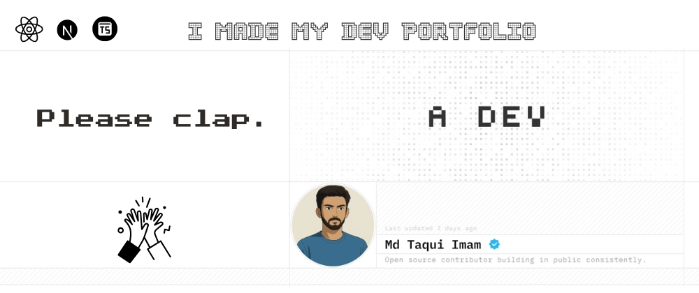 Next.js 15 &amp; React 19 포트폴리오 개발 | Tailwind CSS, Open Source