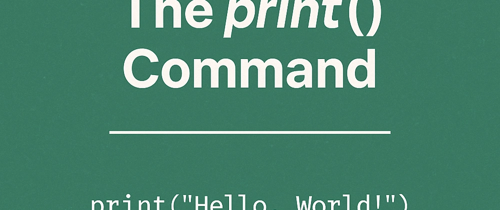 Python print() 명령어로 프로그래밍 시작하기