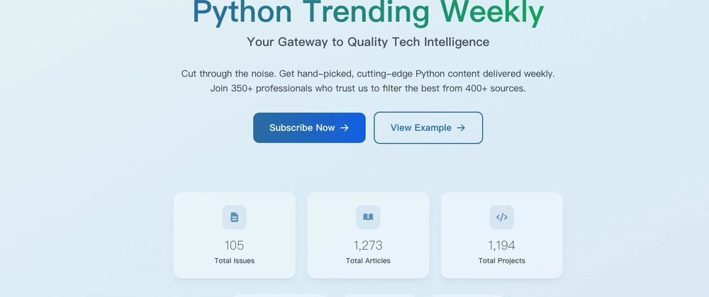 9가지 주간 Python 뉴스레터 추천: AI 기반 학습 자료