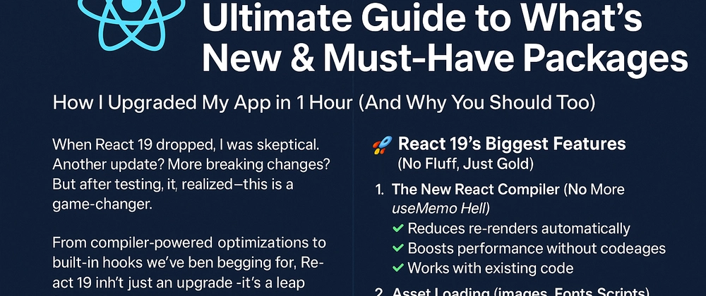 React 19 New Features: Auto-Optimization &amp; Server Actions