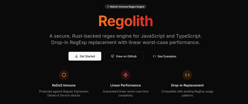 Regolith로 ReDoS 방지: Rust 기반 Regex 라이브러리 활용