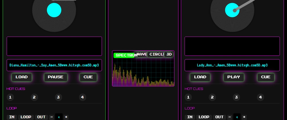 AI-Powered RetroMix DJ: Web Audio API Digital Mixing Tool