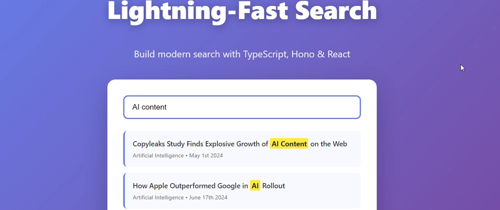 Implementing Fast Search with search-plus-ts: Full-Stack Typ
