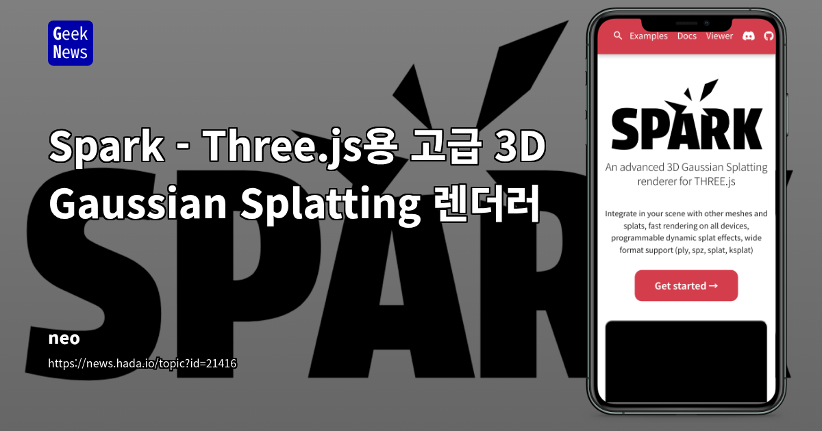 Spark: Advanced 3D Gaussian Splatting Renderer for Three.js