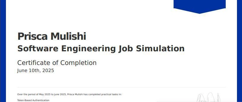 Software Engineering Simulation Experience at Standard Bank 