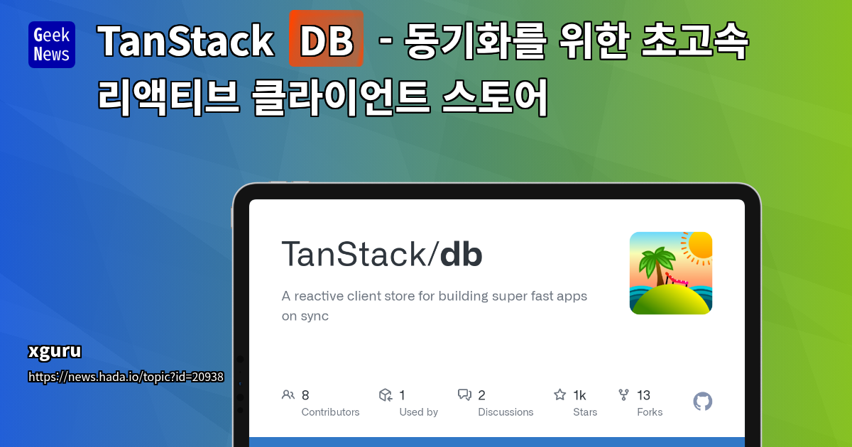 TanStack DB: High-Speed Reactive Client Store for Synchroniz