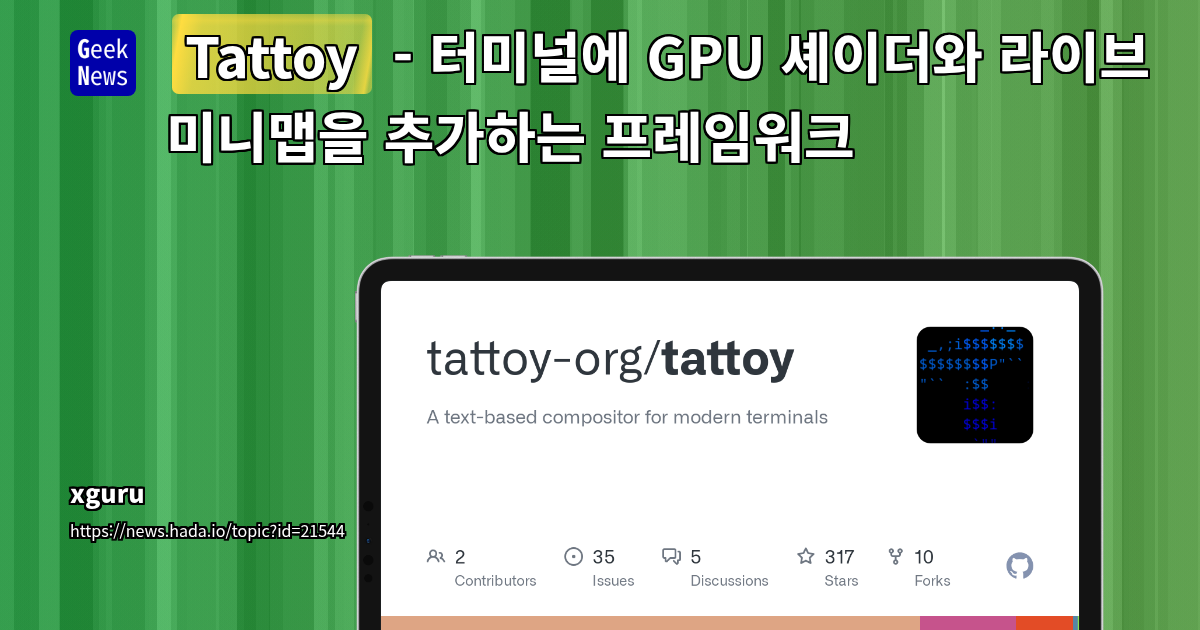 Tattoy: GPU Shaders &amp; Live Minimap Framework for Terminals