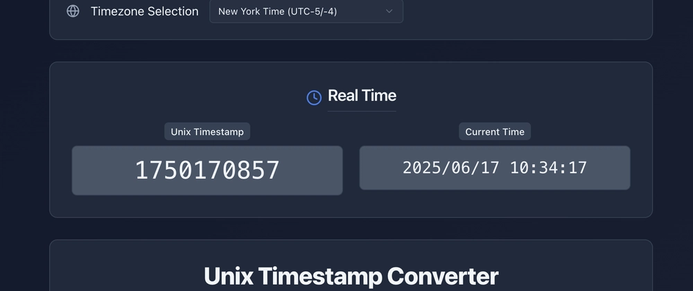 Discover Clean Unix Timestamp Converter Tool