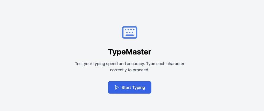TypeMaster: 간단한 타이핑 게임으로 업무 스트레스 해소