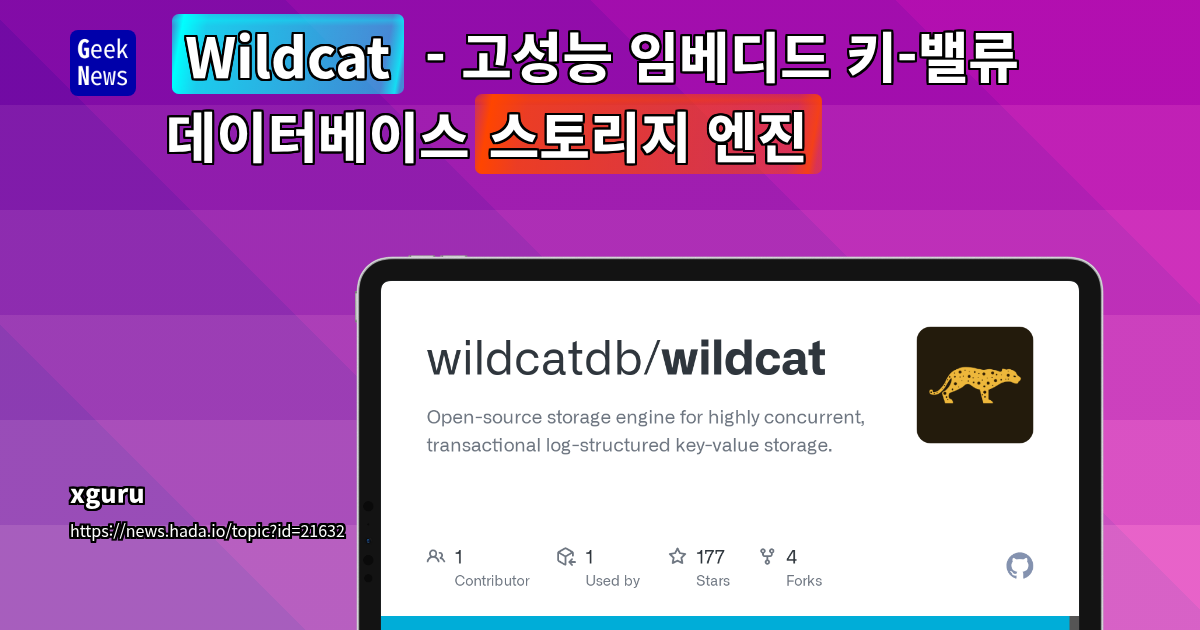 Wildcat: 고성능 임베디드 키-밸류 데이터베이스 (LSM 트리, MVCC 지원)